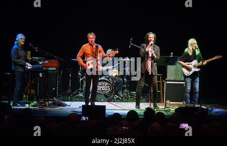 Orlando, United States. 01st Apr, 2022. The Zombies rock band perform live on stage at the Plaza Live theater in Orlando. Credit: SOPA Images Limited/Alamy Live News Stock Photo