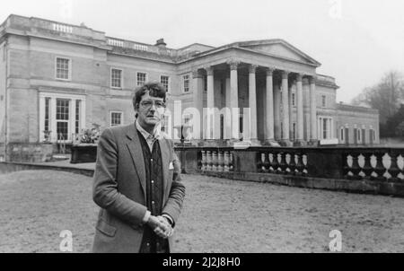 Lord Londonderry, 9th Marquess of Londonderry pictured at Wynyard Hall Estate, County Durham, 24th January 1987. Our Picture Shows ... Lord Londonderry after selling his ancestral home. Stock Photo