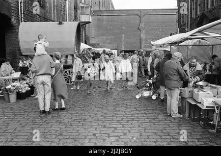 Heritage Market, Stanley Dock, Liverpool, 25th September 1988. Stock Photo