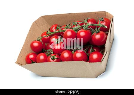 Cardboard Punnett of Cherry Tomatoes Stock Photo