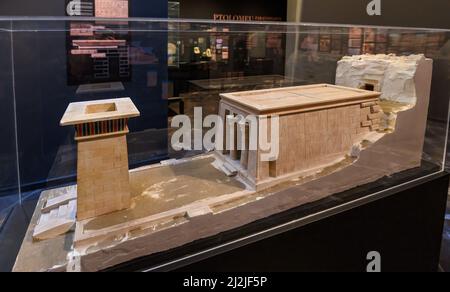 Barcelona, Spain. Artifacts in Museum of Ancient Egypt Culture Stock Photo