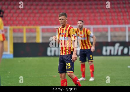 John Bjorkengren (US Lecce) celebrates for the championship