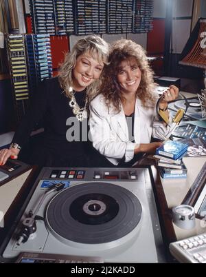 Radio One Disc Jockey Liz Kershaw. 5th August 1988. Stock Photo
