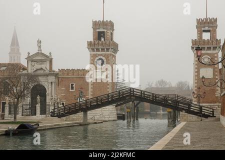 Top view of Venice from tower of san marco Stock Photo