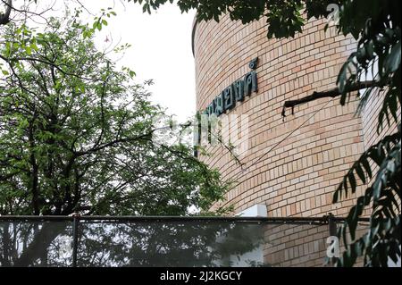 Bangkok, Thailand. Bangkok, Bangkok, Thailand. 2nd Apr, 2022. Signage of Pridi Banomyong Institute Behind the partition of the construction area. Credit: ZUMA Press, Inc./Alamy Live News Stock Photo