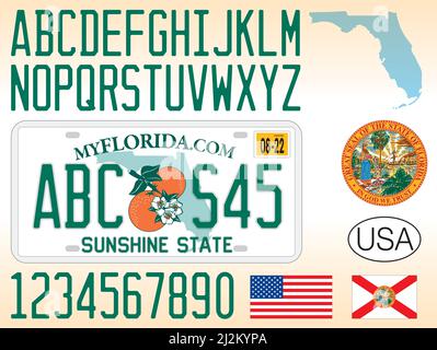 License Plate Alphabets
