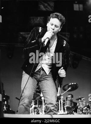 Lead singer of the pop group Simple Minds Jim Kerr with wife singer