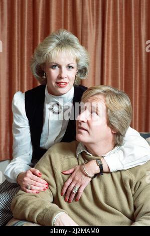 Actor William Roache with his wife Sarah Roache. 1st November 1989. Stock Photo