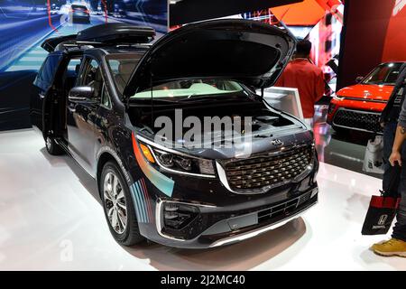 Toronto, ON,  Canada - February 15, 2019: Presentation of the cars during the Canadian International Auto Show 2019 at Metro Toronto Convention Center Stock Photo