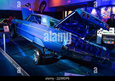 Toronto, ON,  Canada - February 15, 2019: Presentation of the cars during the Canadian International Auto Show 2019 at Metro Toronto Convention Center Stock Photo