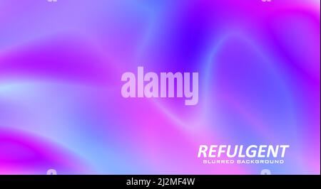 Abstract refulgent electric violet blurred background. Saturated vector graphic pattern Stock Vector