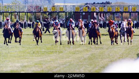 Redcar Racecourse is a thoroughbred horse racing venue located in Redcar, North Yorkshire. 3rd June 1991. Stock Photo