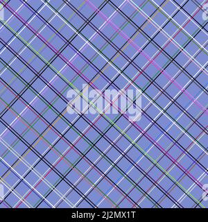 Multi color Check Pattern On Blue Background Stock Vector