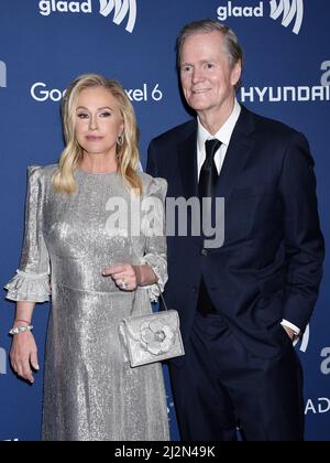 Beverly Hills, USA. 03rd Apr, 2022. Kathy Hilton and Rick Hilton at the 33rd Annual GLAAD Media Awards held at the Beverly Hilton Hotel on April 2, 2022 in Beverly Hills, CA. © Janet Gough/AFF-USA.COM Credit: AFF/Alamy Live News Stock Photo