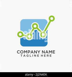 Square tech connect logo design Stock Vector