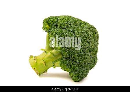 raw broccoli isolated on a white background Stock Photo
