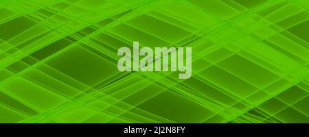 Abstract background banner 8K green, black, white, gray ray, laser, fog, stripes, grid, square, gradient Stock Photo