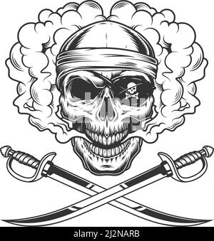 Crossed pirate sabers icon monochrome Stock Vector Image & Art - Alamy