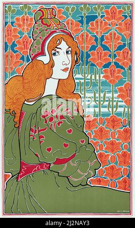 Louis Rhead artwork - Art Nouveau poster - Jane (1897) Stock Photo