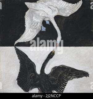 Art by Hilma af Klint, Swedish artist - Group IX, SUW, The Swan, No. 1 (1915) Stock Photo
