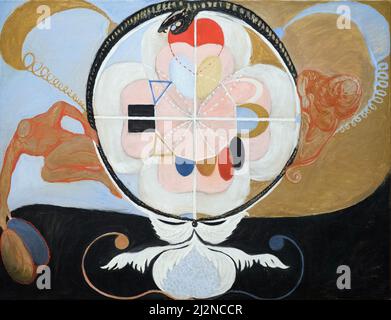 Art by Hilma af Klint, Swedish artist - Evolution, No. 13, Group VI (1908) Stock Photo