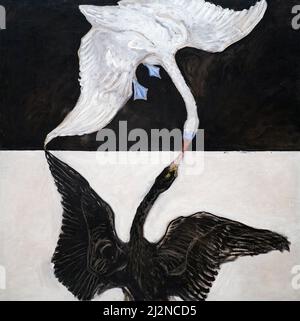 Art by Hilma af Klint, Swedish artist - Group IX-SUW, The Swan, No. 1 (1915). Stock Photo