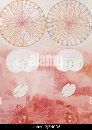 Art by Hilma af Klint, Swedish artist - The Ten Largest, No. 9, Old Age (1907). Stock Photo