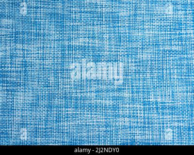 Abstract blue fabric pattern seamless background. Abstract brushed calico fabric woven texture background. Stock Photo