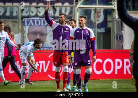 Florence, Italy. 19th Feb, 2023. Nicolas Gonzalez (ACF Fiorentina) during ACF  Fiorentina vs Empoli FC, italian soccer Serie A match in Florence, Italy,  February 19 2023 Credit: Independent Photo Agency/Alamy Live News