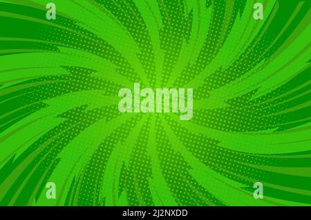Twisted comic book radial rays, lines. Comics background with motion ...