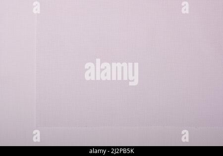 Macro white fabric texture can use for background or cover. Embroidery fabric texture for background Stock Photo