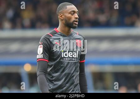 Birmingham, UK. 03rd Apr, 2022. Semi Ajayi #6 of West Bromwich Albion during the game in Birmingham, United Kingdom on 4/3/2022. (Photo by Gareth Evans/News Images/Sipa USA) Credit: Sipa USA/Alamy Live News Stock Photo