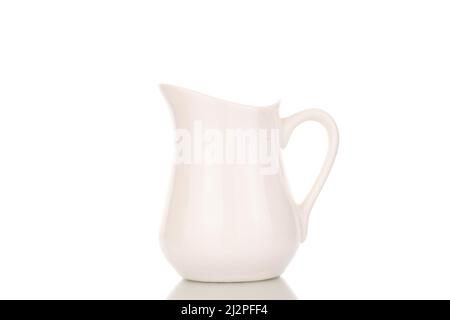 https://l450v.alamy.com/450v/2j2pff4/one-ceramic-milk-jug-close-up-isolated-on-a-white-background-2j2pff4.jpg
