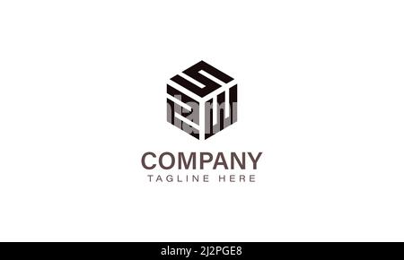 Letter SZW Logo, Three Letter Logo, Alphabet S Z W Hexagon Shape Vector Icon Template Stock Vector