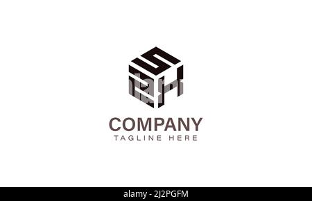 Letter SZX Logo, Three Letter Logo, Alphabet S Z X Hexagon Shape Vector Icon Template Stock Vector