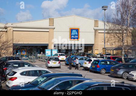 Crossley Retail Park, Halifax Stock Photo