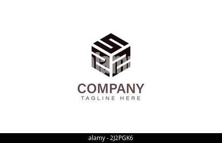 Letter SZZ Logo, Three Letter Logo, Alphabet S Z Z Hexagon Shape Vector Icon Template Stock Vector