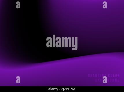 Abstract gradient purple template design decorative artwork. Simple style background. Illustration vector Stock Vector