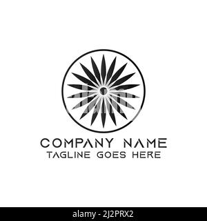Flower Vision Logo Design Template Corporation Creative Logotype