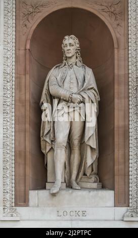Statue of John Locke outside the Royal Academy, London, England, UK Stock Photo