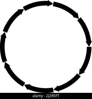 Circular, circle arrows as repetion, recycle, cycle icon, symbol. Stock ...