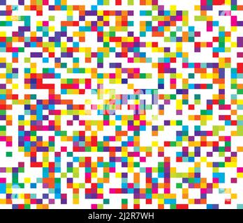 Random squares, rectangles black and white, monochrome geometric background, patttern and texture - stock vector illustration, clip-art graphics Stock Vector