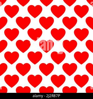 Seamless, Repeatable Heart Shape, Icon Pattern, Texture. Heart Wrapper 