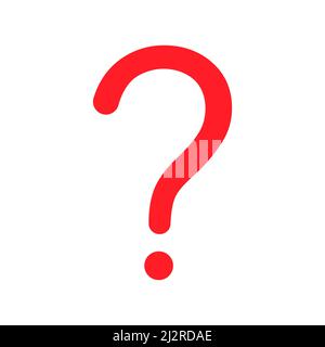 Question mark icon. Vector illustration isolated on white. Stock Vector