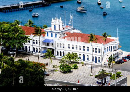 View from the top of Todos Santos Bay in Salvador, capital of Bahia, state of Brazil. Stock Photo