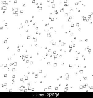 Random, scattered squares pattern, texture element. Randomness concept. Stock vector illustration, clip-art graphics Stock Vector