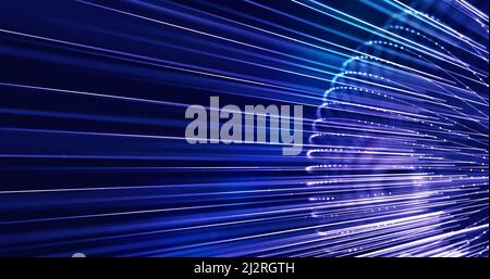 Fiber background with lots of light spots. Abstract wallpaper for tech concept. Stock Photo