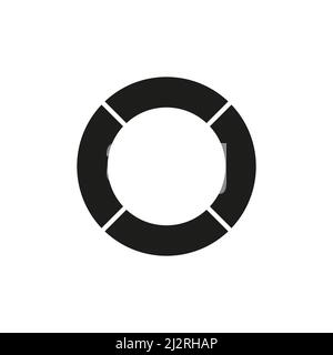 Life saving wheel icon. Vector illustration on a white background Stock Vector