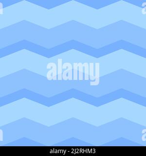 Blue wavy background. Seamless pattern. Abstract blue texture. Stock Vector