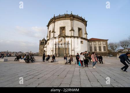 Porto, Portugal. March 2022.  panoramic view of the Monastery of Serra do Pilar in the city center Stock Photo